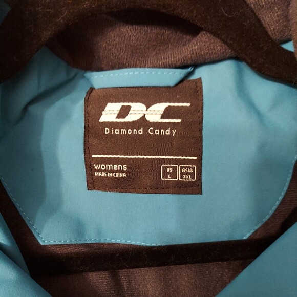 Diamond Candy Womens Large Colorblock Wind-Proof Jacket Coat NEW - Picture 3 of 12